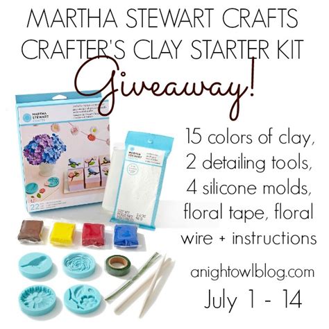 Martha Stewart Crafts Crafters Clay Giveaway A Night Owl Blog