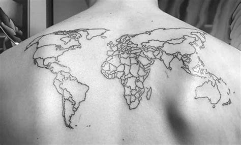 Tatuajes de mapas recopilación de diseños y significado Tatuantes