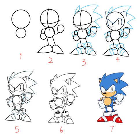 Como Dibujar A Sonic Paso A Paso How To Draw Sonic Images And Photos