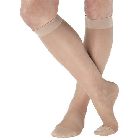 Made In Usa Sheer Compression Socks For Women Circulation 15 20 Mmhg