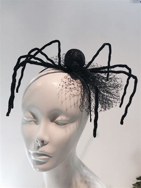 Spider Fascinator Black Widow Headband Spider Costume Etsy
