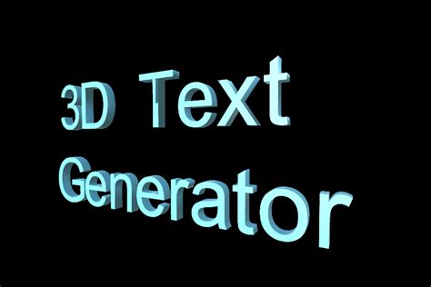 3d Text Generator 实用工具 工具 Unity Asset Store