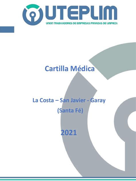 2021 Cartilla Uteplim La Costa San Javier Garay Pdf Medicina