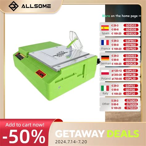 Allsome 220v Mini Table Saw Handmade Woodworking Bench Saws Cutting Tool 480w Bg 3115