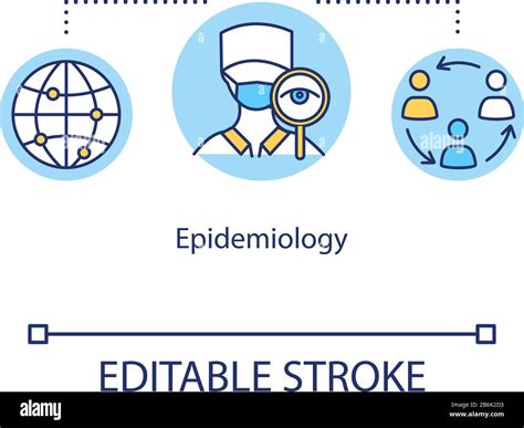 Epidemiology Concept Icon Disease Assessment Human Epidemic Infection