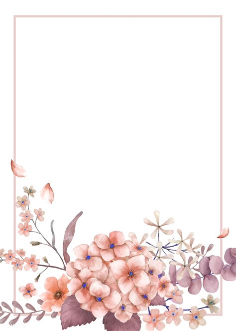 Greetings Card With Pink And Floral Theme Free Image By