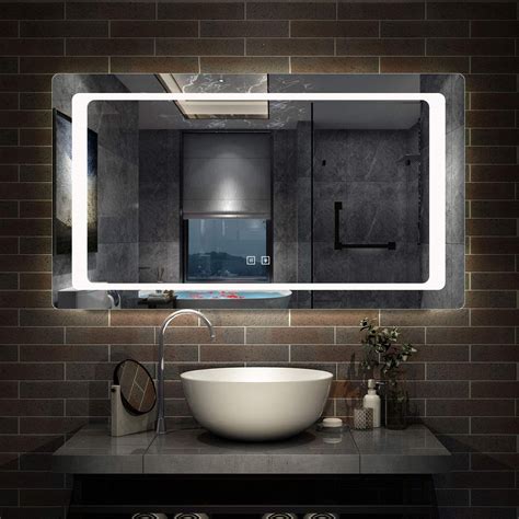 Xinyang 1200x700 Bathroom Mirrors With Led Lightsdemister Paddual Touch Sensor Switchwall