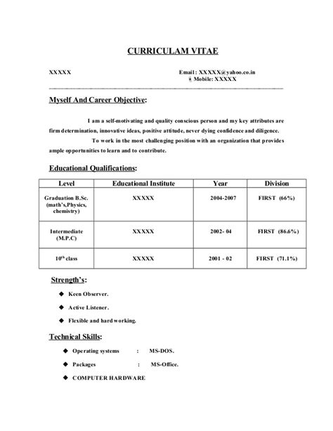 There are 3 main resume formats: Fresher resume-sample9 by Babasab Patil