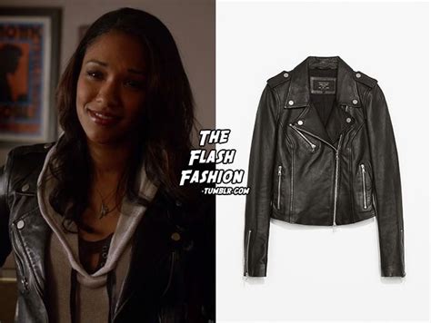 Who Candice Patton As Iris West What Zara Leather Biker Jacket Sold Out Where The Flash 1x10