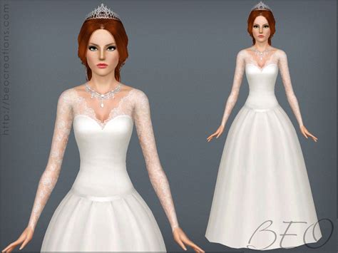 The Sims Resource Wedding Dress V