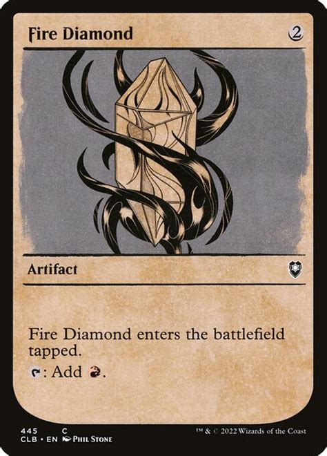 Fire Diamond Commander Legends Battle For Baldurs Gate Mtg Print