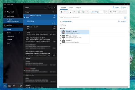Outlook Mail For Windows 10 Updated With Interactive Notifications Images