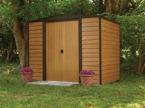 Rowlinson Woodvale 8 Ft W X 6 Ft D Metal Storage Shed And Reviews