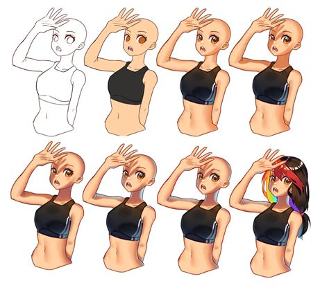 Tutorial How To Shade Skin By Chizuboii Chizuboii Illustrations Art