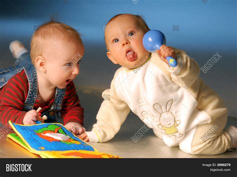 Babies Playing Toys Image And Photo Free Trial Bigstock