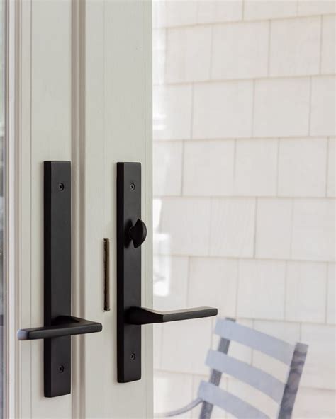 French Door Hardware Emtek Multi Point Lock Trim With Helios Lever And