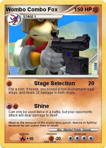 Pokémon Wombo Combo Fox Stage Selection My Pokemon Card
