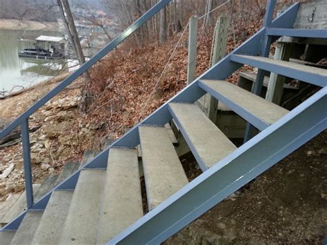 Steel Stairs With Concrete Treadsnorris Lakecaryville Tn Area