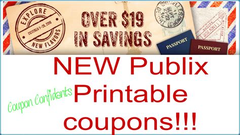 New PUBLIX coupon book Explore the Flavors is now printable!! Click