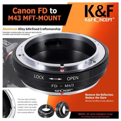 jual knf concept lens mount adapter canon fd to m43 mft mount di seller ramonaa shop wanasari