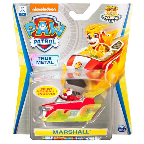 Paw Patrol True Metal Marshall Mighty Pups Charged Up