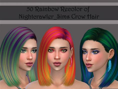 Nightcrawler Crow Rainbow Recolor Mesh Needed The Sims 4 Catalog