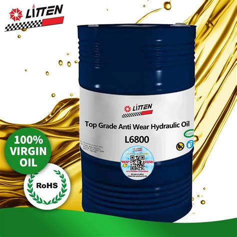 Anti Wear Hydraulic Oil Iso 32 46 68 L6800 Litten China