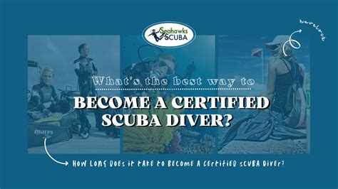 Whats The Best Way To Become A Certified Scuba Diver Seahawks Scuba