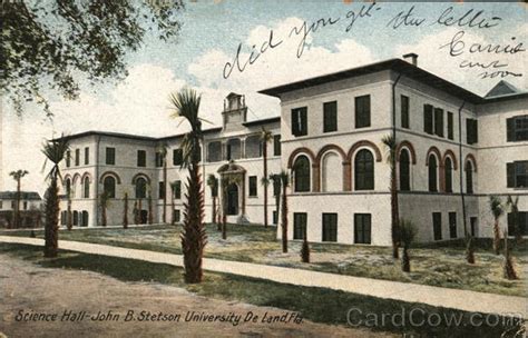 Science Hall John B Stetson University Deland Fl Postcard