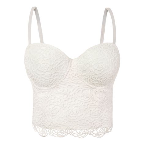 Floral Lace Bustier Corset Crop Top She Smoda
