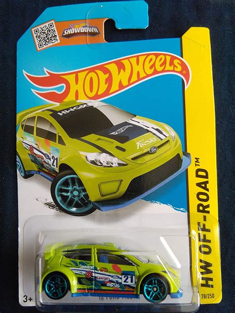 Hot Wheels 2015 Hw Off Road 12 Ford Fiesta Neon Green Die Cast