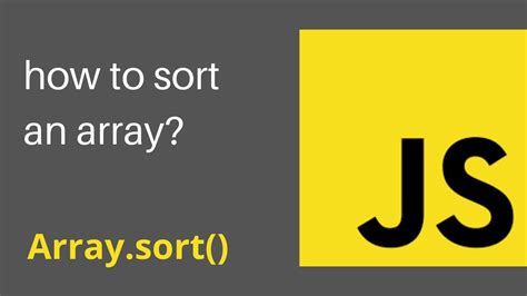 How To Sort An Array Javascript Arraysort Sorting Array Of