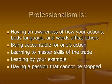Ppt Professionalism Powerpoint Presentation Free Download Id222535