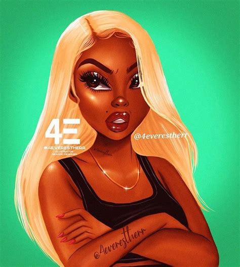 Pin By 2char🪐 On Cartoon Art Black Girl Art Drawings Of Black Girls Sexy Black Art