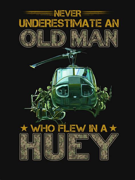 Old Man Who Flew In A Huey Door Gunner Crew Chief Pilot Huey