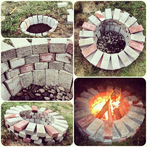 Make sure the fire pit is large enough for the campfire and there are no combustibles near the campfire. Campfire - Build Your Own Brick Fire Pit - Build Information Center