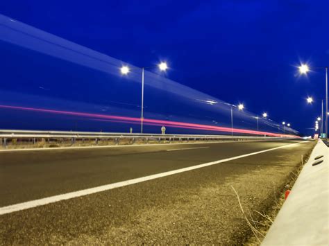 Auto Highway Highway Lights Night Road Traffic 4k Wallpaper