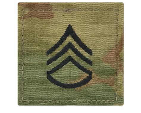 Us Army Staff Sergeant Rank Ocpscorpion With Hook And Loop