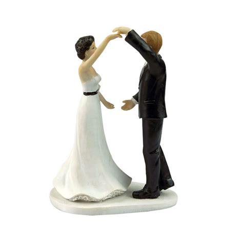 2019 Wedding Cake Topper With Bride And Groom Couple Figurine Dancing