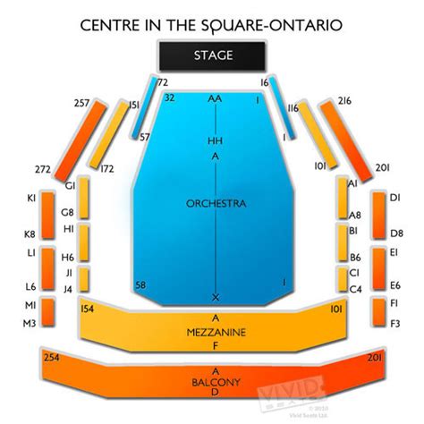 Centre In The Square Ontario Seating Chart Vivid Seats