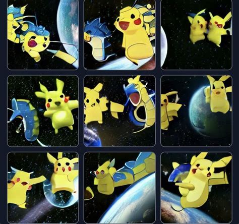 Pikachu Battling Gyarados In Space Sugar Cookie Pikachu Pokemon