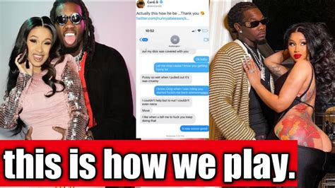 Cardi B Shares Sext Messages Of Her And Offset After Fans Accused Him Of Cheating Youtube