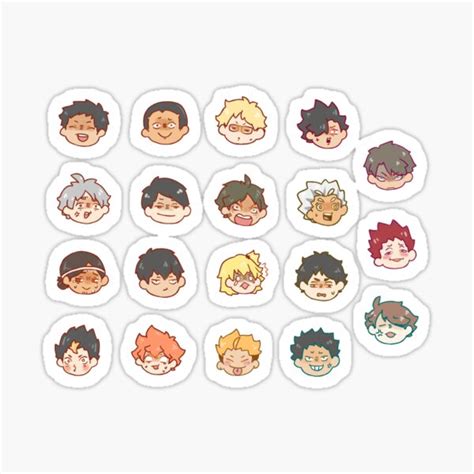 Haikyuu Printable Stickers Pdf Get Inspired Save In Your Collections