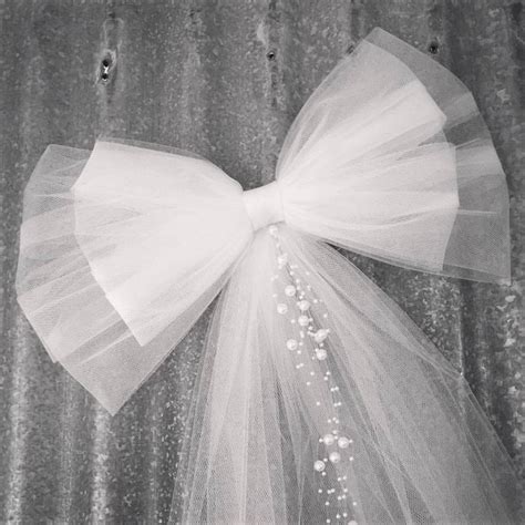 Tulle Pew Bow Over 30 Colors Church Pew Tulle Pew Bow Etsy