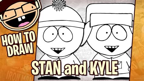 How To Draw Stan And Kyle South Park Narrated Step By Step Tutorial Youtube