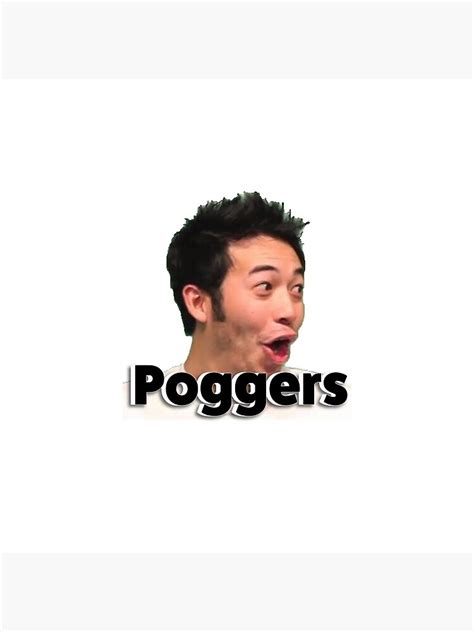 Poggers Pog Pogchamp Sticker Art Print By Ccolinn Redbubble