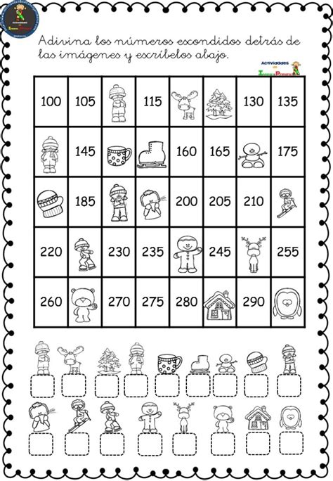 Actividades Para Trabajar Las Series Numéricas Adivina Los Números
