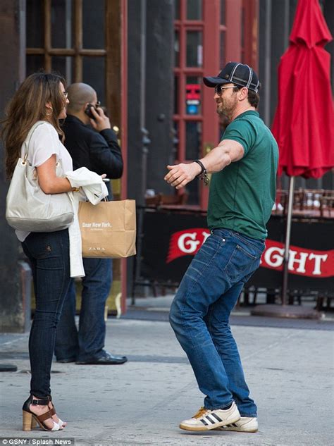 Gerard Butler Gives Brunette A Tight Hug On Their Way Into His New York