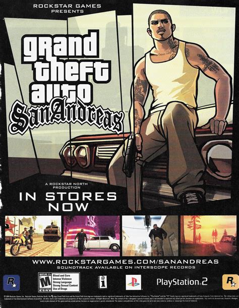 Grand Theft Auto San Andreas Video Game Magazines Rockstar Games