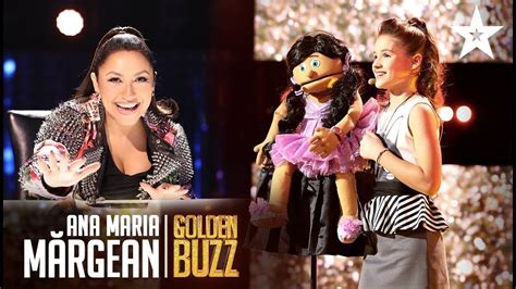 Ana Maria M Rgean I Put A Spell On You Vs Ventriloquism Golden Buzzer Romania S Got Talent